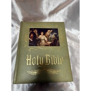 Vintage 70'sHoly Bible Heirloom Red Letter Master Reference Edition Illustrated